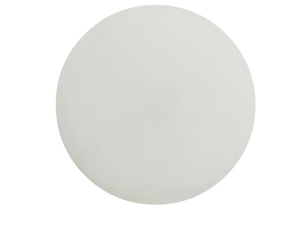 Outdoor Round Top Side Table / End Table, Living Room Accent Table - Antique White