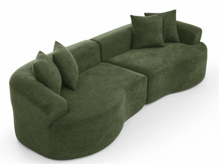 4 Seater Curved Cloud Sectional Sofa
