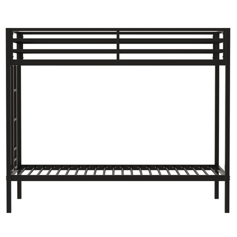 Adam - Twin Over Twin Bunk Bed - Black