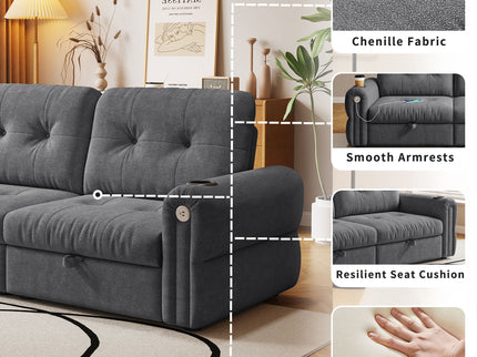 Cloud Like Convertible Sofa Bed With For Living Room