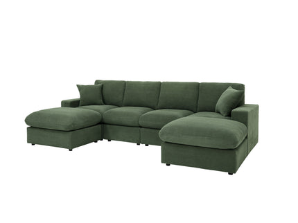 Sectional With 2 Ottomans