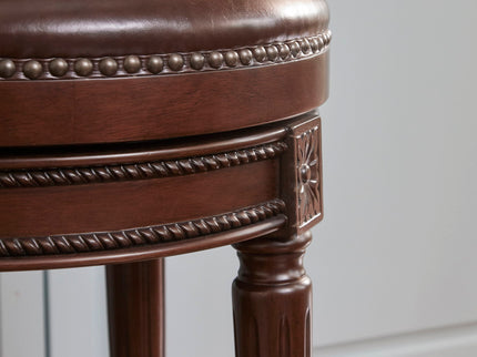 Rustic Elegance Backless Swivel Stool