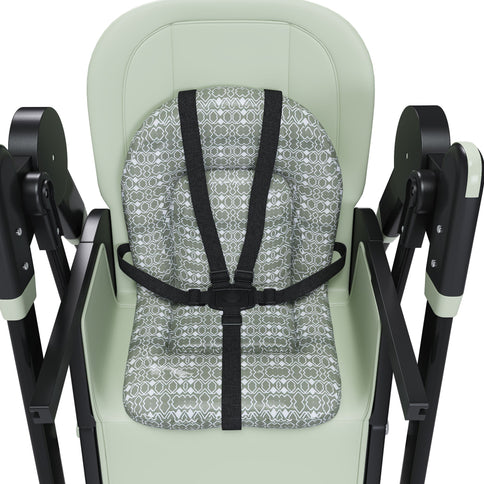 Convertible Baby High Chair To Rocker With 5 Point Harness