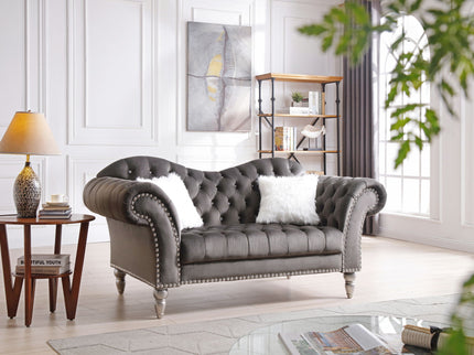 Elegant Round Arm Loveseat
