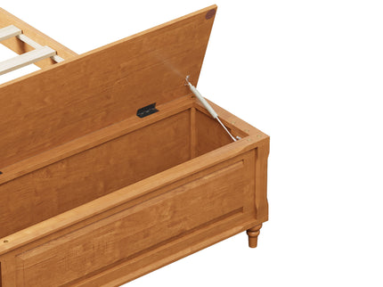 Sleigh Bed Frame With Tall Headboard And Storage Bench