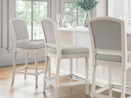 Stool With Upholstered Seat And Back