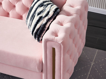 Chesterfield - Modern Tufted Living Room Sofa, 84.25''W Couch