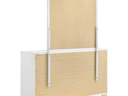6 Drawer Dresser With Mirror - White