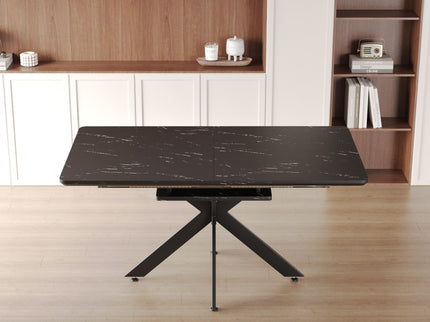 Modern Mid-Century Dining Table Set With Extendable Design