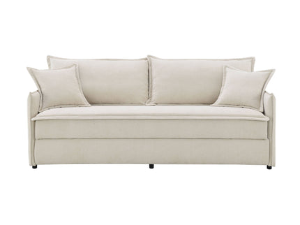 Elisea - Sleeper Sectional Sofa With 2 Toss Pillows - Beige