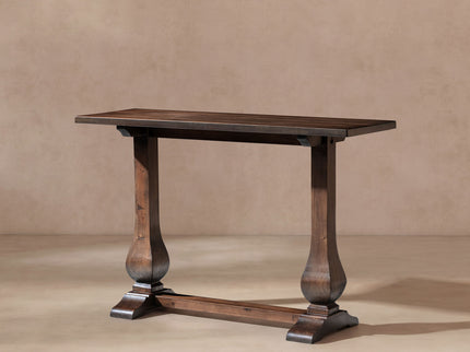Whitmore - Trestle Console Table - Dark Brown