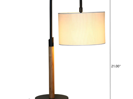 Arcus Paniz - Desk Lamp With Cylinder Shade - Black