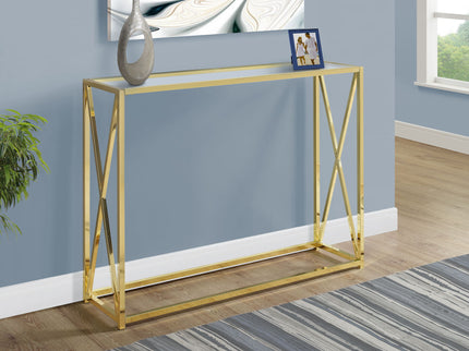 Accent Console Table For Entryway, Contemporary & Modern - Gold