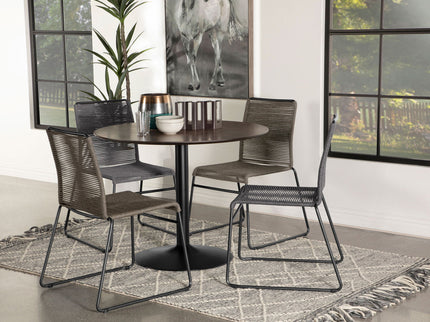 Jerome - Stackable Side Chair (Set of 2) - Charcoal