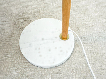 Tall Corner Floor Lamp For Living Room - White