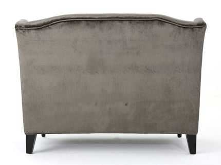 Nurturing - Upholstered Loveseat With Wing Back And Diamond Tufting
