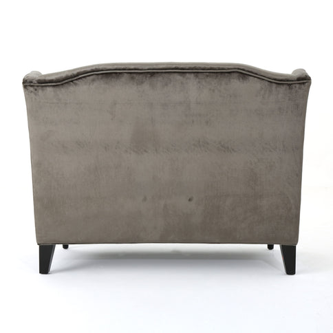 Nurturing - Upholstered Loveseat With Wing Back And Diamond Tufting