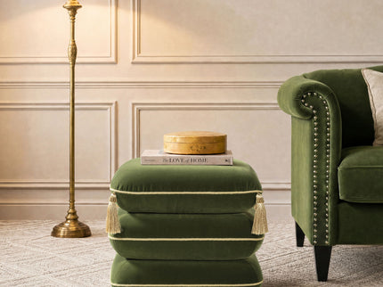 Monarch - Squared Upholstered Ottoman