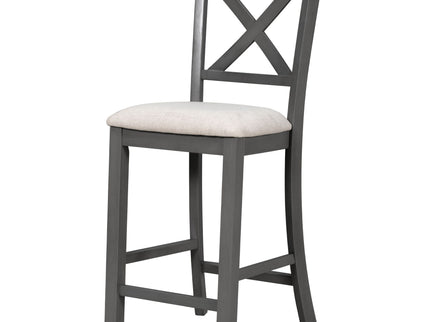 Counter Height Dining Set With Shelf, 4 Chairs And Bench