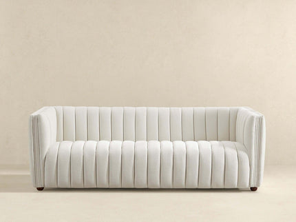April - Mid-Century Modern Luxury Tight Back Boucle Couch