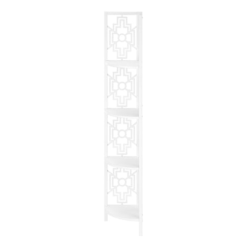 Bookshelf, Bookcase, Etagere, 4 Tier Corner, For Office, Transitional