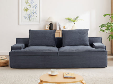 Nimbus - Oversized Full Foam 4 Seater Couch For Living Room Upholstered In Soft, Wide Armrests