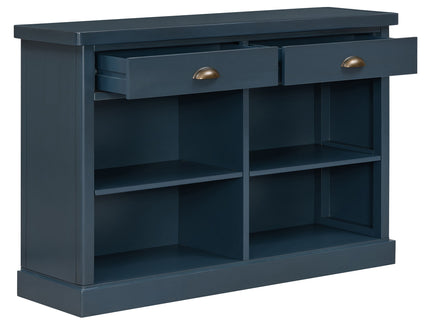 Console Table With 2 Drawers And Open Shelves