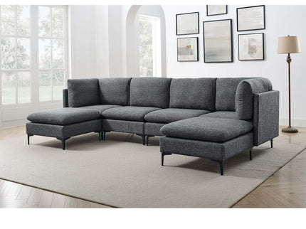 Upholstered Modular Sectional & Tall Legs