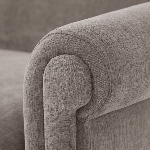 Loveseat Sofa, 2 Seater Couch With Rolled Arms