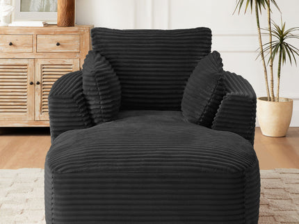 Oversized Chaise Lounge Chair Indoor - Black