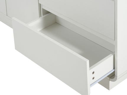 Sideboard, Wide Storage With 2 Doors And 3 Drawers