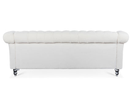Rolled Arm Chesterfield 3 Seater Sofa