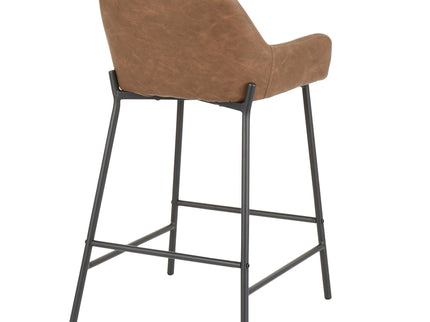 Daniella - Industrial Fixed Height Counter Stool (Set of 2)