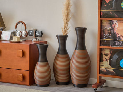 Designer Floor Vases, Large Vases For Home Decor Flooring (Set of 3)