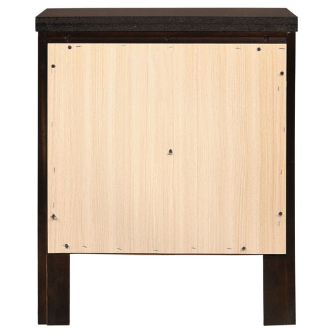 Garrett - 2 Drawer Nightstand - Cappuccino