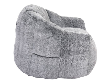 Beanbag Chair, Beanbag Sofa Chair With Armrests Stuffed High Density Foam