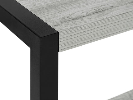Accent Side Table, Narrow, Small, 2 Tier, Contemporary And Modern