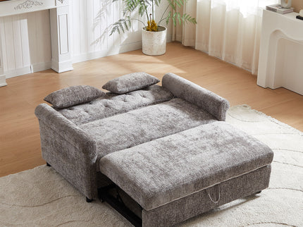 Loveseat Sofa Bed, Pull - Out Couch Sleeper & 2 Pillows