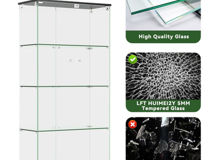 Display Cabinet With Shelf Double Doors And Lock