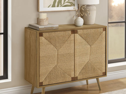 Accent Chest, 2 Door Cabinet, Storage Furniture - Walnut