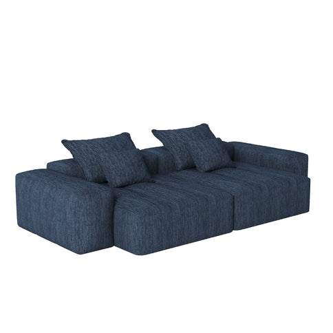Modern Oversized Diy Combination Modular Sectional Sofa & Pillows
