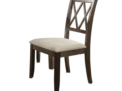Claudia - Side Chair (Set of 2) - Beige / Brown
