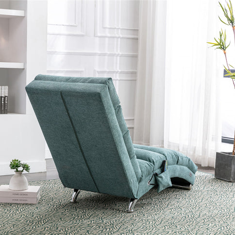 Massage Chaise Lounge Indoor With Remote Control, Ergonomic Electric Massage Lounger