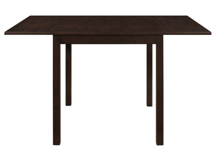 Dining Table With Drop Extension Leaf Table With Foldable Ends For Compact Spaces - Brown