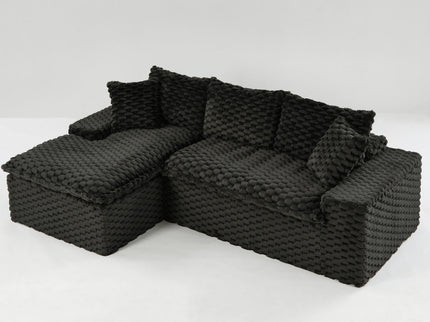 Modular Sofa, Convertible Twin Seat With Chaise Lounge