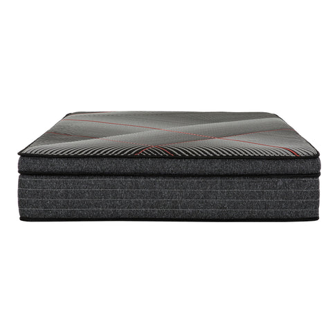 15" Euro Top Gel Memory Foam Hybrid Mattress With Pocket Coils, Cooling & Edge Support - Black - Queen