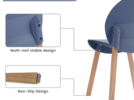 4 Piece Set Of Single Chairs With A Folding Square Table
