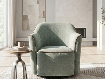 360° Swivel Accent Chair With Flared Arms