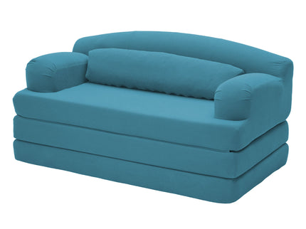 2 Seater Sofa Bed, Compact Foldable Floor Couch