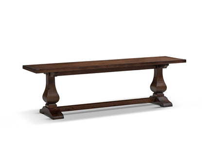 Whitmore - Trestle Dining Bench - Dark Brown
